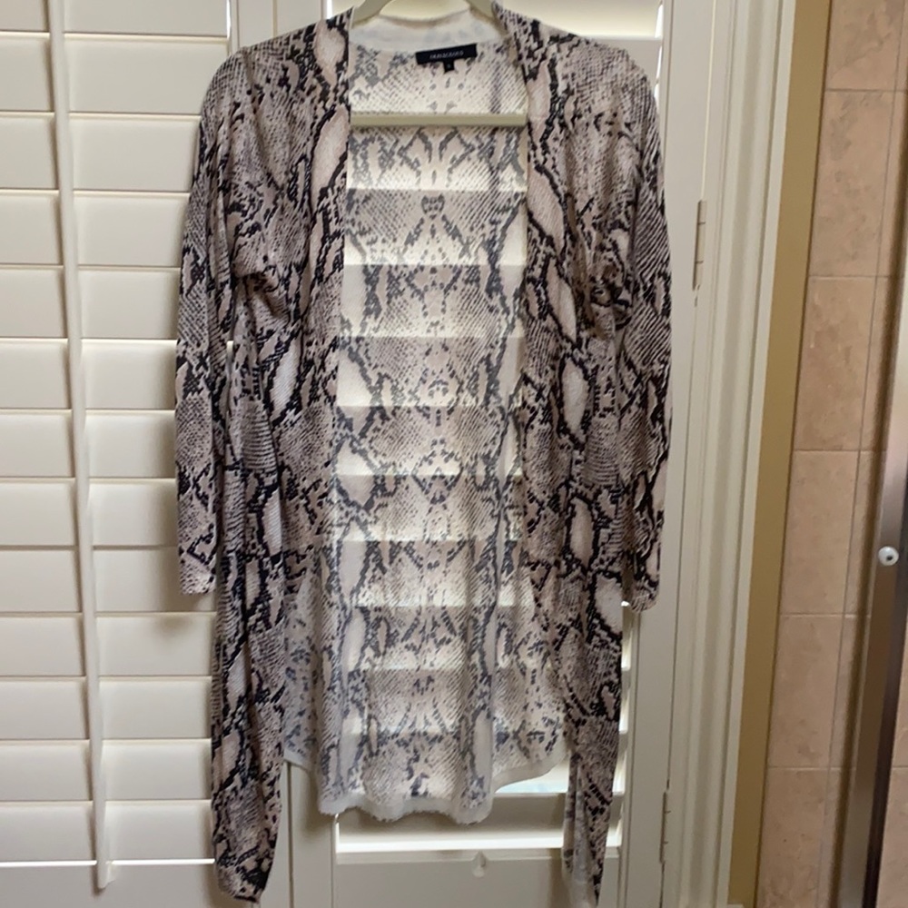 Open cardigan soft 65 acrylic 24 nylon 10 wool